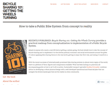 Tablet Screenshot of bicyclesharing101.com